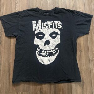 Misfits Skull Logo Black Band Tee Shirt | Men’s XL Punk Rock